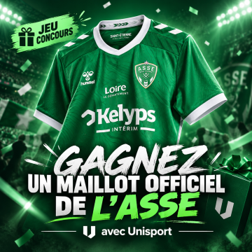 Gagnez un maillot officiel de l’ASSE avec Unisport