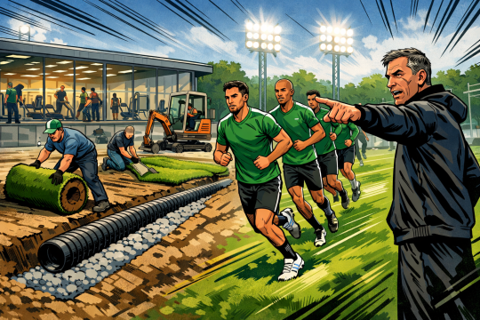 À l’Étrat, les travaux reprennent : l’ASSE veut du concret, pas des promesses