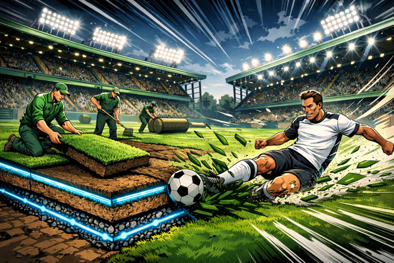 Pelouse “nouvelle génération” à Geoffroy-Guichard : un chantier discret, un enjeu très concret