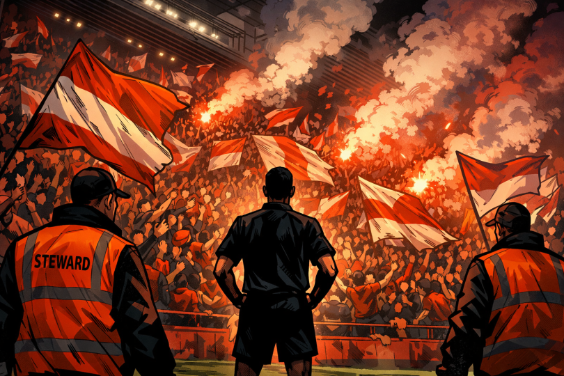 Kops, drapeaux, discipline : Geoffroy-Guichard sous tension